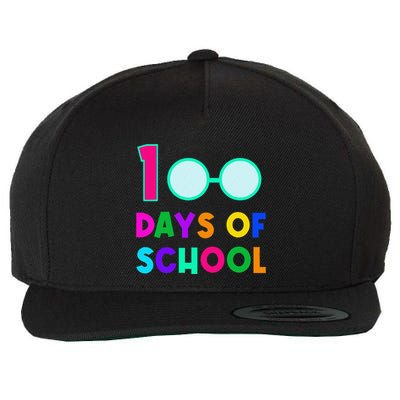 Funny Glasses 100th Days Of School Teacher Student Colorful Wool Snapback Cap
