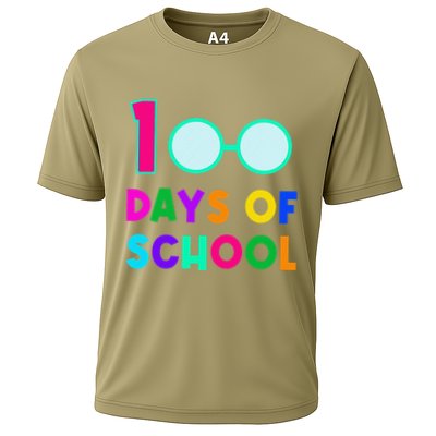 Funny Glasses 100th Days Of School Teacher Student Colorful Performance Shirt