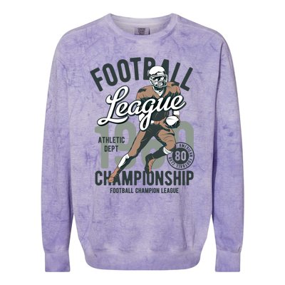 Football Gift 1908 Retro League College Coach Gift Colorblast Crewneck Sweatshirt