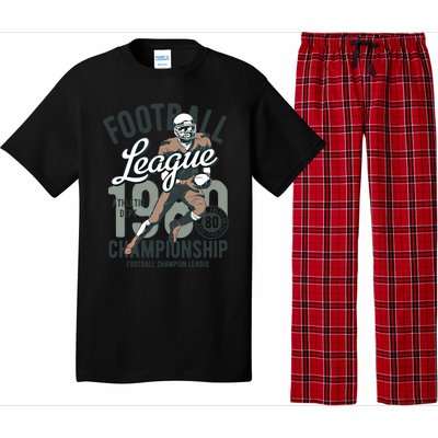 Football Gift 1908 Retro League College Coach Gift Pajama Set