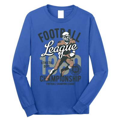 Football Gift 1908 Retro League College Coach Gift Long Sleeve Shirt