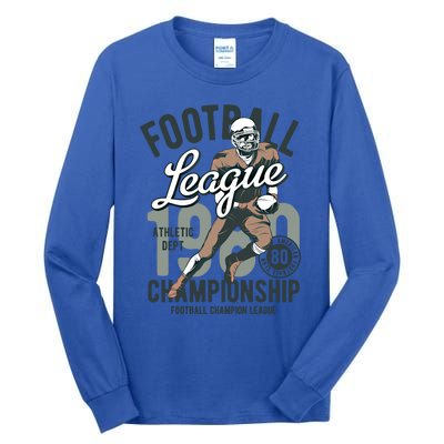 Football Gift 1908 Retro League College Coach Gift Tall Long Sleeve T-Shirt