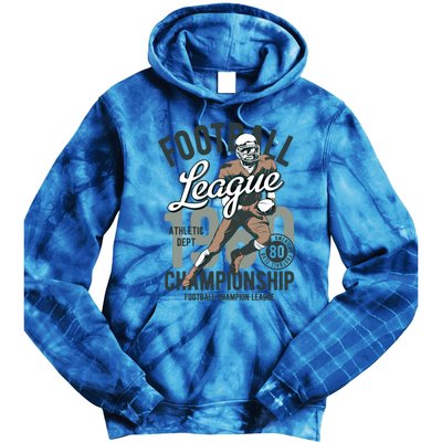 Football Gift 1908 Retro League College Coach Gift Tie Dye Hoodie