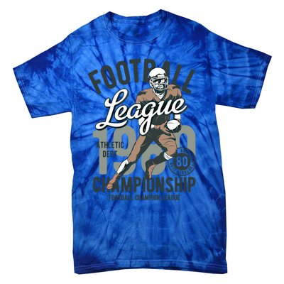 Football Gift 1908 Retro League College Coach Gift Tie-Dye T-Shirt