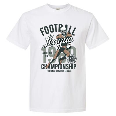 Football Gift 1908 Retro League College Coach Gift Garment-Dyed Heavyweight T-Shirt