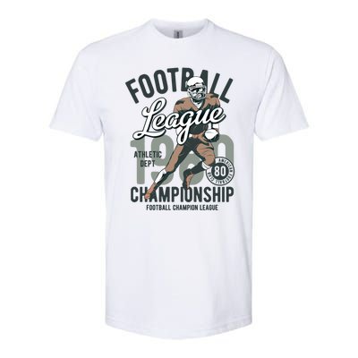 Football Gift 1908 Retro League College Coach Gift Softstyle CVC T-Shirt