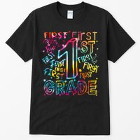 First Grade 1st Grade Tie Dye Word Art Tall T-Shirt