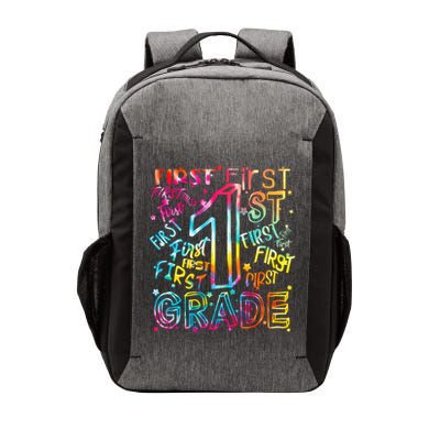 First Grade 1st Grade Tie Dye Word Art Vector Backpack