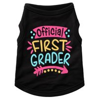 First Grader, 1st Grade Back To School Doggie Tank