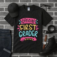 First Grader, 1st Grade Back To School Tall T-Shirt