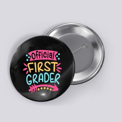 First Grader, 1st Grade Back To School Button