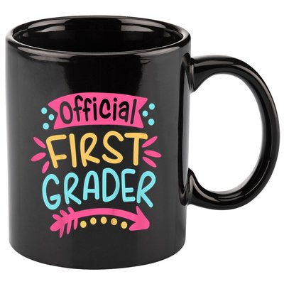 First Grader, 1st Grade Back To School 11oz C Handle Ceramic Mug