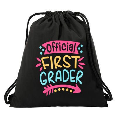 First Grader, 1st Grade Back To School Drawstring Bag