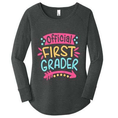 First Grader, 1st Grade Back To School Women's Perfect Tri Tunic Long Sleeve Shirt