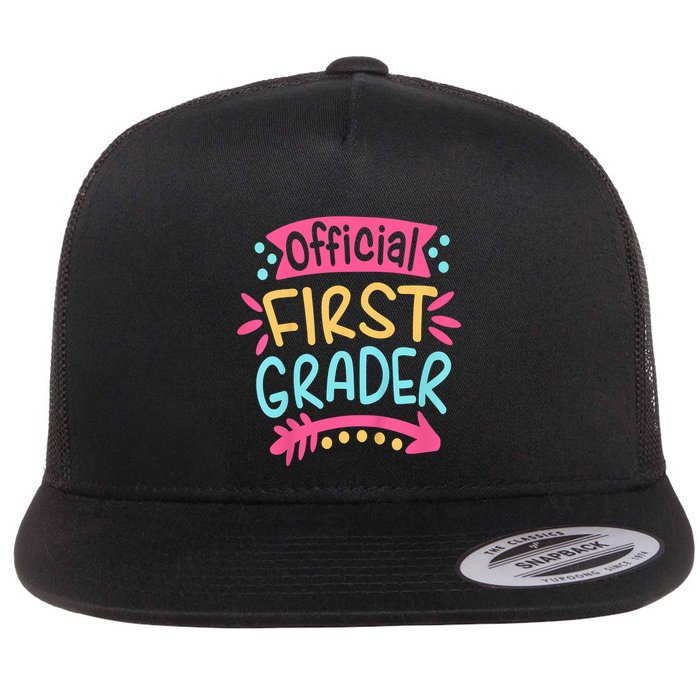 First Grader, 1st Grade Back To School Flatbill Hat