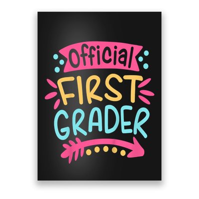 First Grader, 1st Grade Back To School Poster