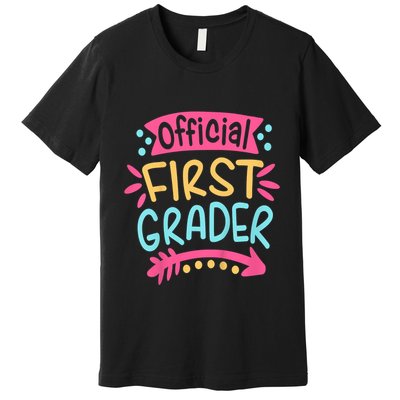 First Grader, 1st Grade Back To School Premium T-Shirt