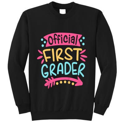 First Grader, 1st Grade Back To School Tall Sweatshirt