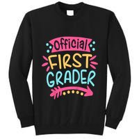 First Grader, 1st Grade Back To School Tall Sweatshirt