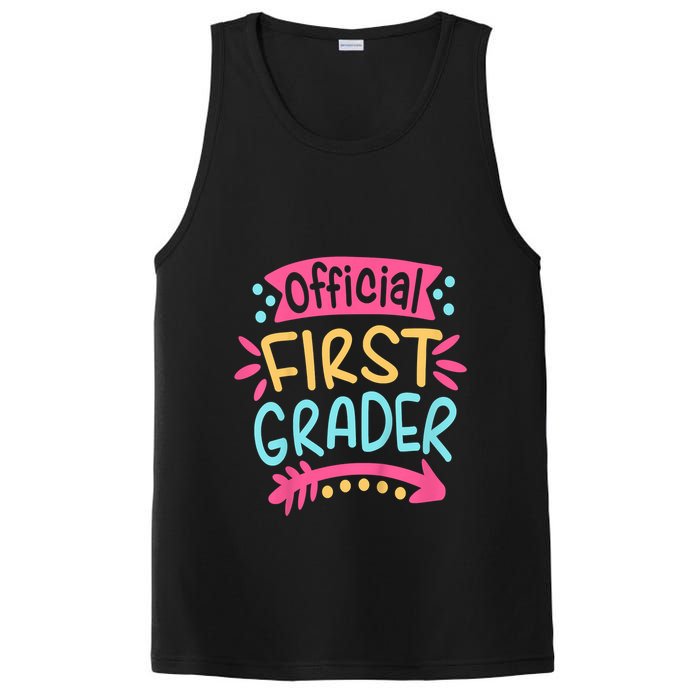 First Grader, 1st Grade Back To School PosiCharge Competitor Tank