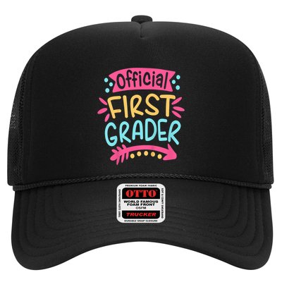 First Grader, 1st Grade Back To School Trucker Hat