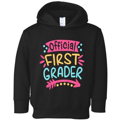 First Grader, 1st Grade Back To School Toddler Hoodie