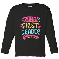 First Grader, 1st Grade Back To School Toddler Long Sleeve Shirt