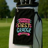 First Grader, 1st Grade Back To School Golf Towel