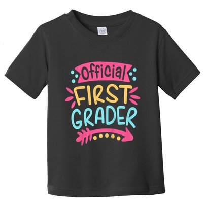 First Grader, 1st Grade Back To School Toddler T-Shirt
