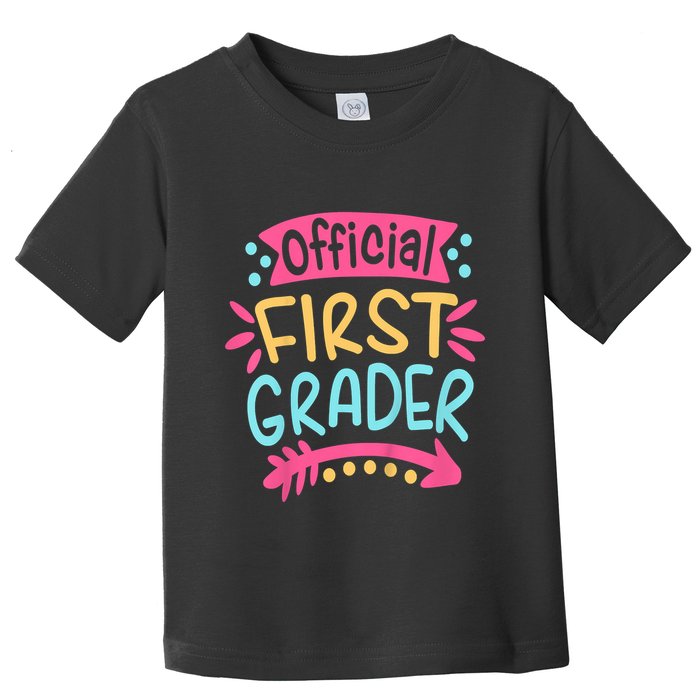 First Grader, 1st Grade Back To School Toddler T-Shirt