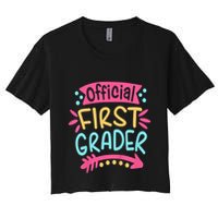 First Grader, 1st Grade Back To School Crop Top