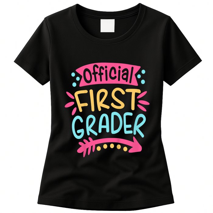 First Grader, 1st Grade Back To School Womens T-Shirt