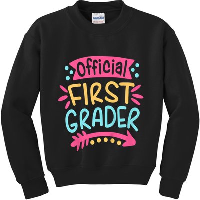 First Grader, 1st Grade Back To School Kids Sweatshirt