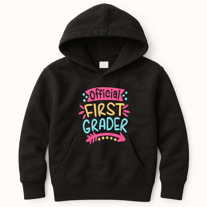 First Grader, 1st Grade Back To School Kids Hoodie