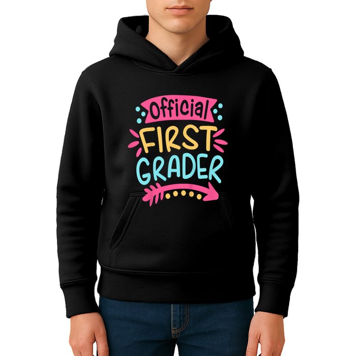 First Grader, 1st Grade Back To School Kids Hoodie