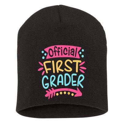 First Grader, 1st Grade Back To School Short Acrylic Beanie