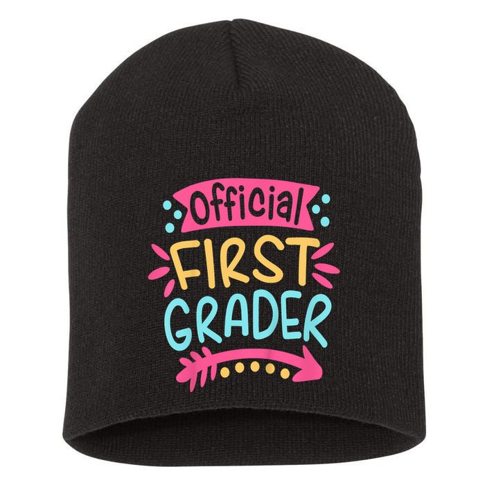 First Grader, 1st Grade Back To School Short Acrylic Beanie