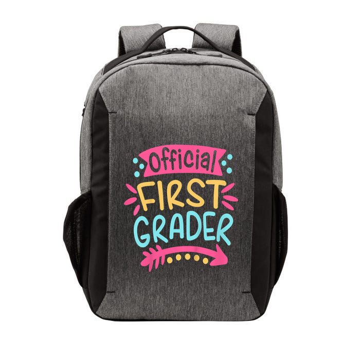 First Grader, 1st Grade Back To School Vector Backpack