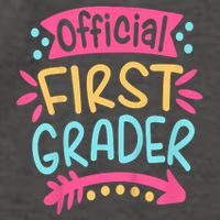 First Grader, 1st Grade Back To School Vector Backpack
