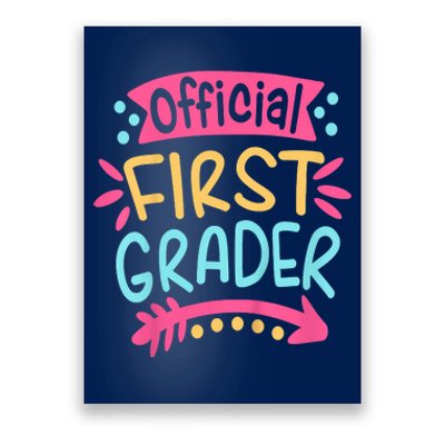 First Grader, 1st Grade Back To School Poster