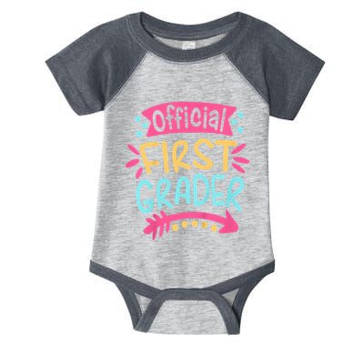 First Grader, 1st Grade Back To School Infant Baby Jersey Bodysuit