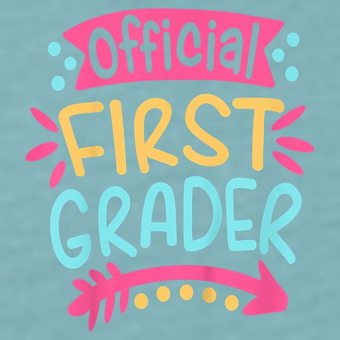 First Grader, 1st Grade Back To School Sueded Cloud Jersey T-Shirt