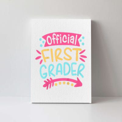 First Grader, 1st Grade Back To School Canvas