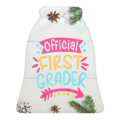 First Grader, 1st Grade Back To School Ceramic Bell Ornament