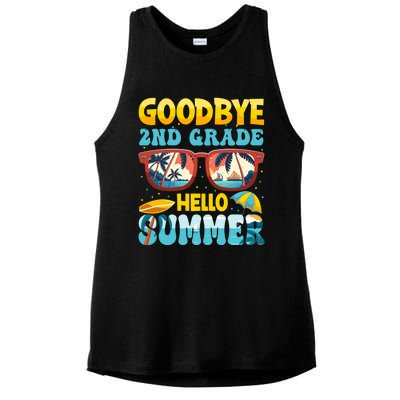 Funny Goodbye 2nd Grade Hello Summer Great Gift Ladies PosiCharge Tri-Blend Wicking Tank