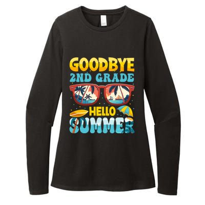 Funny Goodbye 2nd Grade Hello Summer Great Gift Womens CVC Long Sleeve Shirt