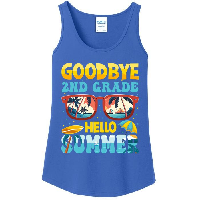 Funny Goodbye 2nd Grade Hello Summer Great Gift Ladies Essential Tank