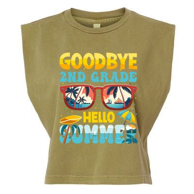 Funny Goodbye 2nd Grade Hello Summer Great Gift Garment-Dyed Women's Muscle Tee