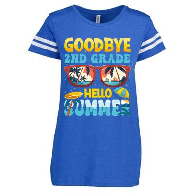 Funny Goodbye 2nd Grade Hello Summer Great Gift Enza Ladies Jersey Football T-Shirt