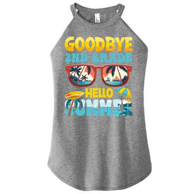 Funny Goodbye 2nd Grade Hello Summer Great Gift Women's Perfect Tri Rocker Tank